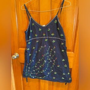 Embroidered mini dress vintage